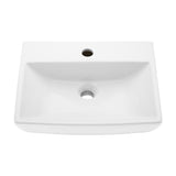 Swiss Madison Sublime Compact Ceramic Wall Hung Sink in White