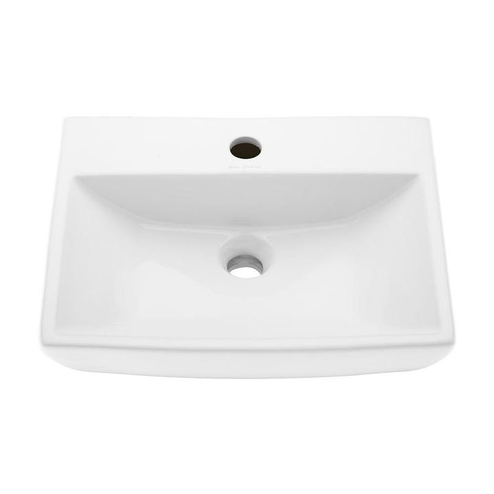 Swiss Madison Sublime Compact Ceramic Wall Hung Sink in White