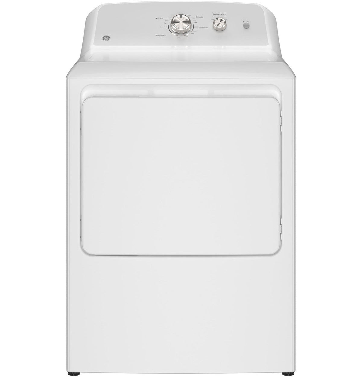 GE 7.2 cu. ft. 120 Volt White Gas Vented Dryer