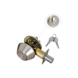 Stainless Steel Entry Door Lock Single Cylinder Deadbolt with 6 KW1 Keys (3-Pack, Keyed Alike) - Super Arbor