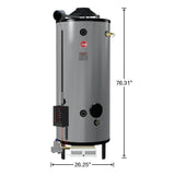 Commercial Universal Heavy Duty 91 Gal. 199.9K BTU Low NOx (LN) Natural Gas Tank Water Heater - Super Arbor