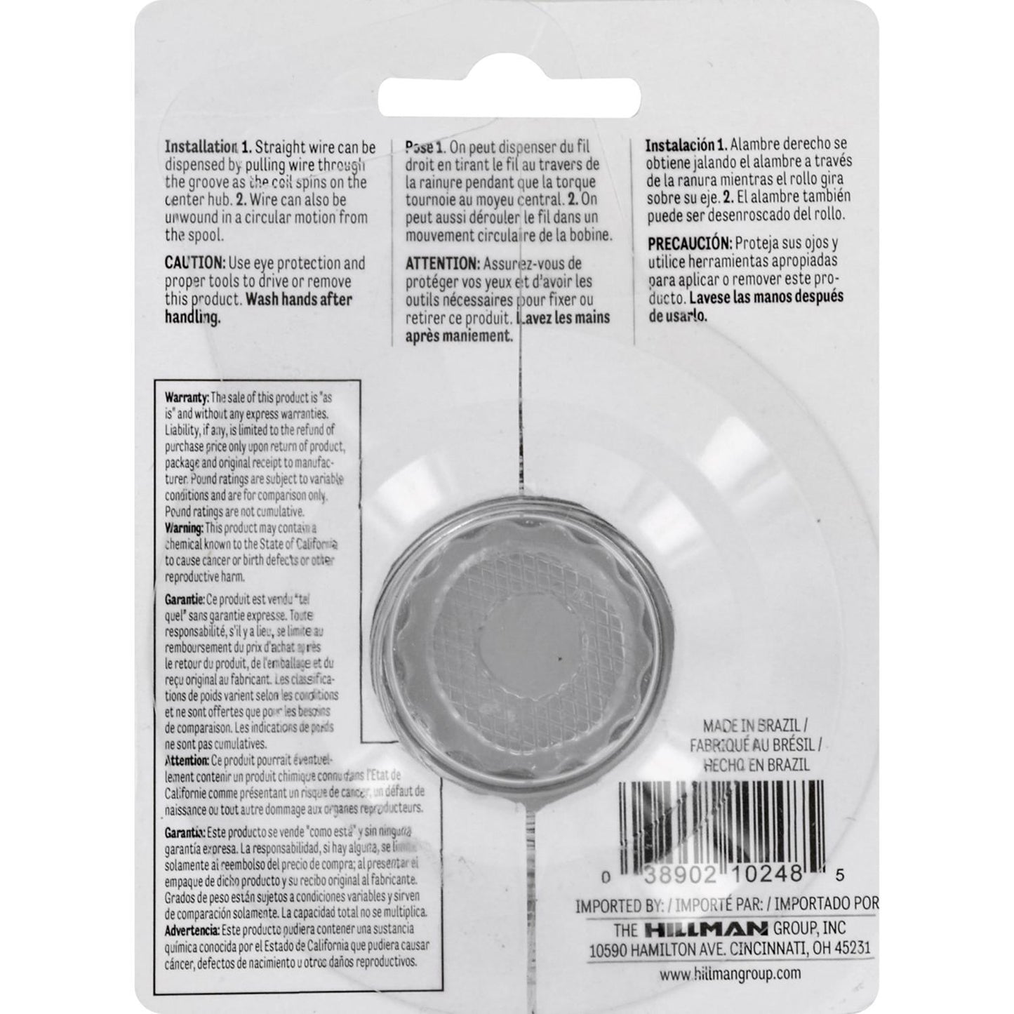 Hillman 250 ft. Galvanized Steel Wire, 24 Gauge