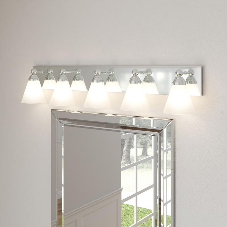 Hudson 5-Light Chrome Wall Mount Vanity Light