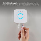 Philips Hue White A19 LED 60W Equivalent Dimmable Smart Wireless Lighting Starter Kit – 2 Bulbs + Bridge
