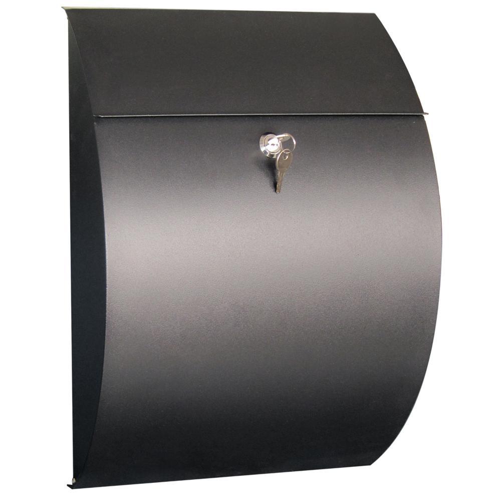 Black Contemporary Locking Mailbox - Super Arbor