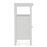Acadian 15 in. W x 14 in. D x 30 in. H Floor Storage Bath Cabinet in White - Super Arbor