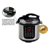 8 Qt. Stainless Steel Electric Pressure Cooker with Stainless Steel Pot