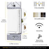GE Wi-Fi In-Wall Smart Light Dimmer - Super Arbor