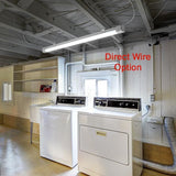 4 ft. Vapor Tight Water Tight Strip Light Plug-in Direct Wire Integrated LED Wraparound Light 3600 Lumens 4000K