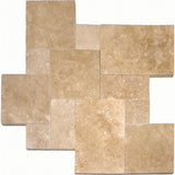 Riviera Tumbled Travertine Paver-Kits (30-Kits/480 sq. ft./Pallet) - Super Arbor