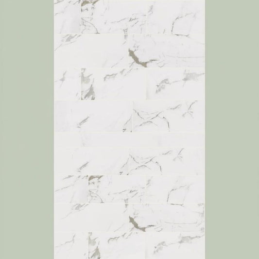 Home Decorators Collection Carrara Polished Porcelain Tile 12x24
