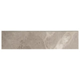 Mohawk ForeverStyle Gray Marble Porcelain Bullnose Trim Tile (3-in x 12-in)