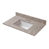 37 in. W x 19 in. D Granite Vanity Top in Golden Hill - Super Arbor