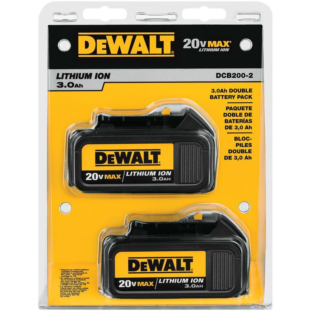 20-Volt MAX Premium Lithium-Ion 3.0Ah Battery Pack (4-Pack) - Super Arbor