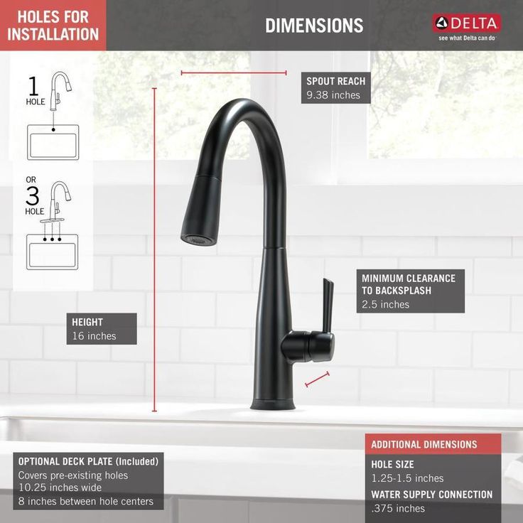 Delta Essa Touch2O Matte Black 1-Handle Deck-Mount Pull-Down Touch Kitchen Faucet (Deck Plate Included)