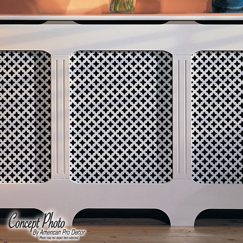 72 in. x 24 in. x 1/8 in. Unfinished Multi Square Decorative Perforated Paintable MDF Screening Panel Insert - Super Arbor