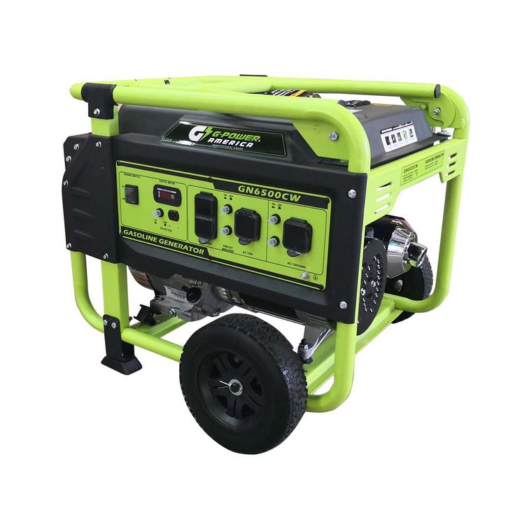 Green-Power Atlas Series 6500/5300-Watt Gasoline Powered Recoil Start Portable Generator w/306cc 11HP LCT Engine