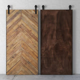 40 in. x 83 in. TRIBECA 40 in. x 83 in. Reclaimed Wood Sliding Barn Door with Hardware Kit - Super Arbor