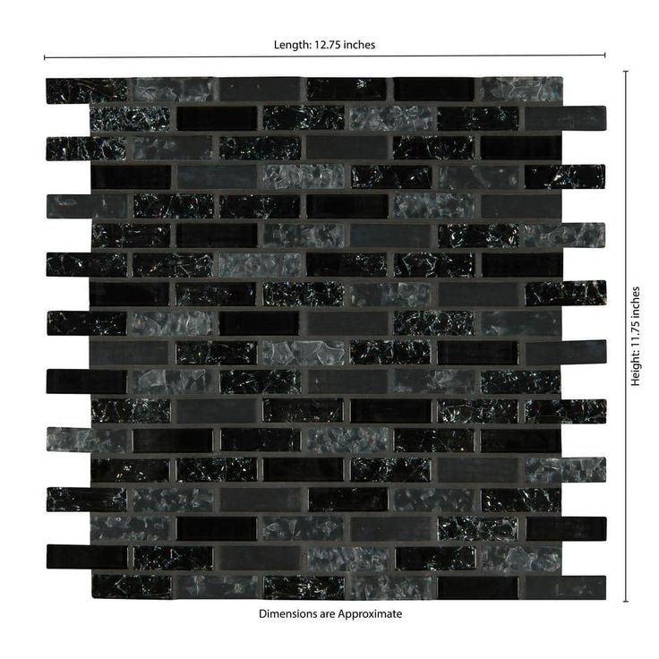 MSI Glissen 12 in. x 12 in. x 6mm Glass Mesh-Mounted Mosaic Tile (15 sq. ft./case)