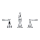 Delta Cassidy Chrome 2-handle Widespread WaterSense Bathroom Sink Faucet with Drain