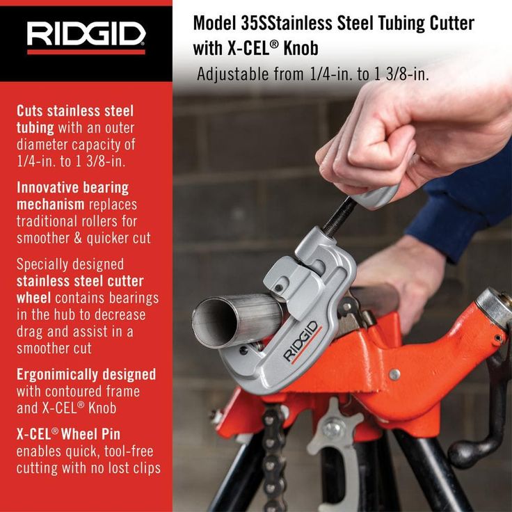 1/4 in. to 1-3/8 in. Model 35S Stainless Steel Tubing Cutter