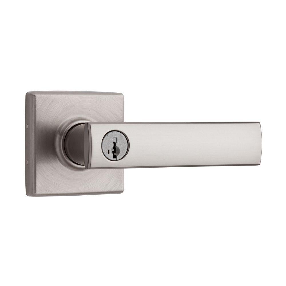 Vedani Square Venetian Bronze Entry Door Lever Featuring SmartKey Security - Super Arbor