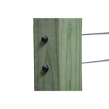 1/8 in. Stainless Steel Cable Railing Assembly Kit 25 ft. with Black Caps