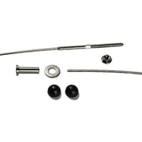 1/8 in. Stainless Steel Cable Railing Assembly Kit 25 ft. with Black Caps