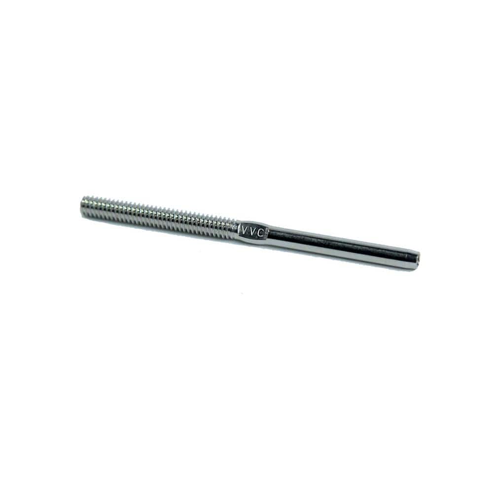 1/8 in. Stainless Steel Cable Railing Assembly Kit - 50 ft. with Black Caps