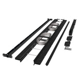 Elevation Aluminum 6 ft. x 42 in. Matte Black Level Panel for Cable Railing System
