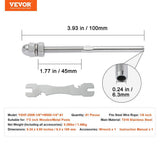 61 Pack Cable Railing Swage Threaded Stud Tension End Fitting Terminal for 1/8in.Deck Cable Railing,Stainless Steel