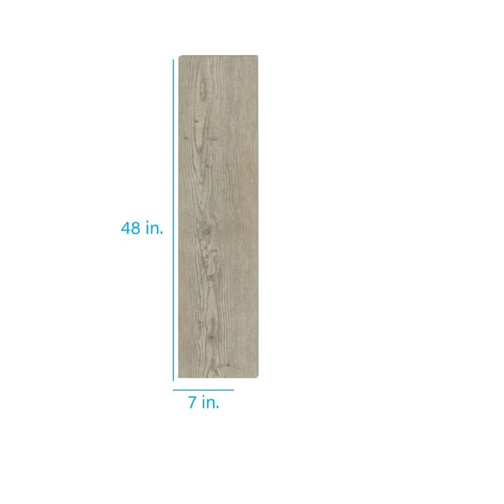 Style Selections Ashen Oak 12-mil x 7-in W x 48-in L Waterproof Interlocking Luxury Vinyl Plank Flooring
