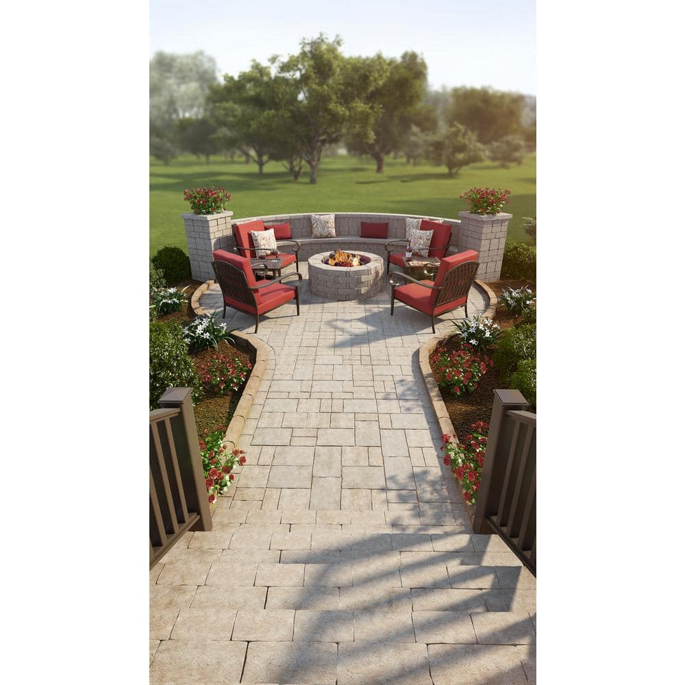 Pavestone RumbleStone Rec 10.5 in. x 7 in. x 1.75 in. Cafe Concrete Paver (192 Pcs. / 98 Sq. ft. / Pallet)