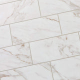 Marazzi Sanden Calacatta Gold Marble Matte 12 in. x 24 in. Glazed Porcelain Floor and Wall Tile, 15.6 sq. ft. per Case