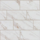 Marazzi Sanden Calacatta Gold Marble Matte 12 in. x 24 in. Glazed Porcelain Floor and Wall Tile, 15.6 sq. ft. per Case