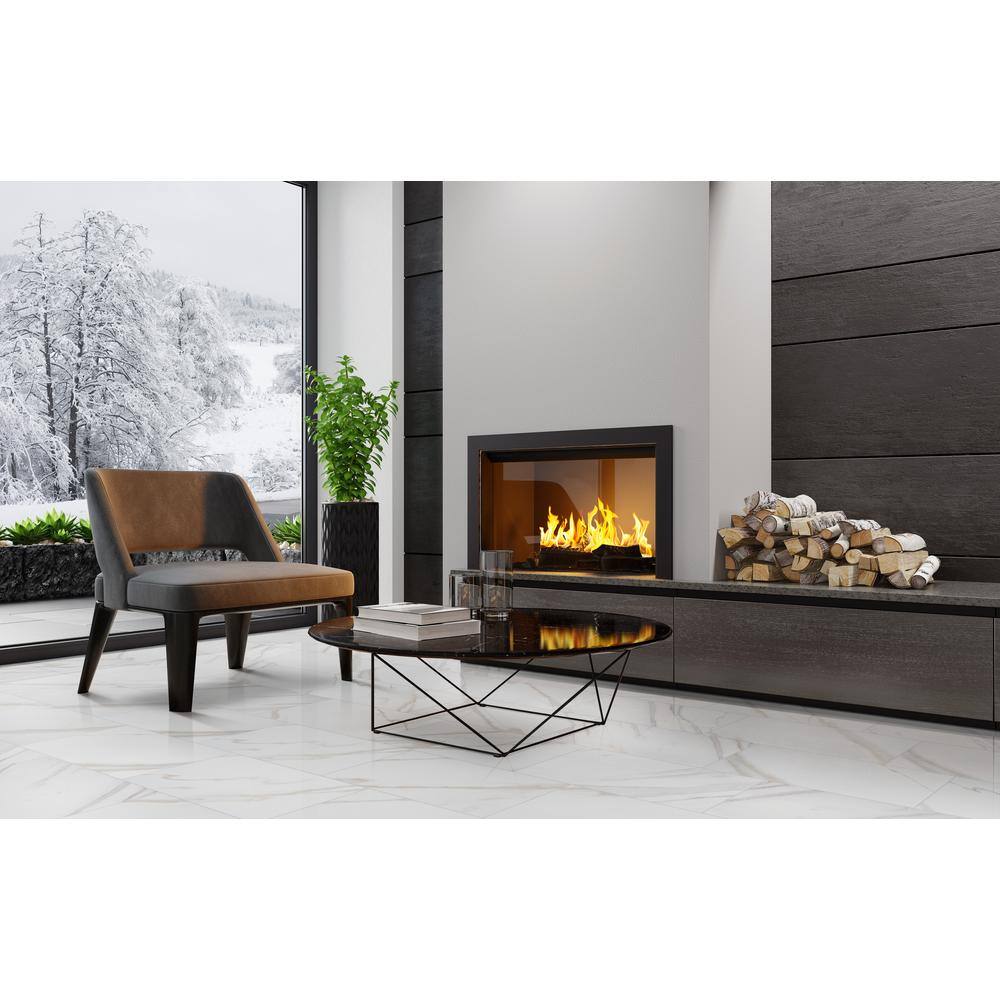 MSI Calacatta Ivory 12 in. x 24 in. Polished Porcelain Floor and Wall Tile (512 sq. ft./Pallet)