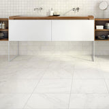 Ivy Hill Tile Hercules Calacatta 23.74 in. x 23.74 in. x 0.78 in. Textured Porcelain Floor Paver Tile (8.03 sq. ft./Case)