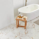Daltile QuicTile 12 in. x 24 in. Panda Marble Polished Porcelain Locking Floor Tile (9.6 sq. ft. / case)