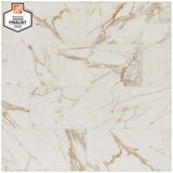 Daltile QuicTile 12 in. x 24 in. Panda Marble Polished Porcelain Locking Floor Tile (9.6 sq. ft. / case)