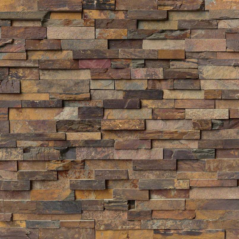 MSI California Gold Ledger Corner 6 in. x 6 in. Natural Slate Wall Tile (2 sq. ft. / case)