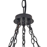 Vanity Art Cannes 18-Light Darkwood/Black Wagon Wheel Chandelier