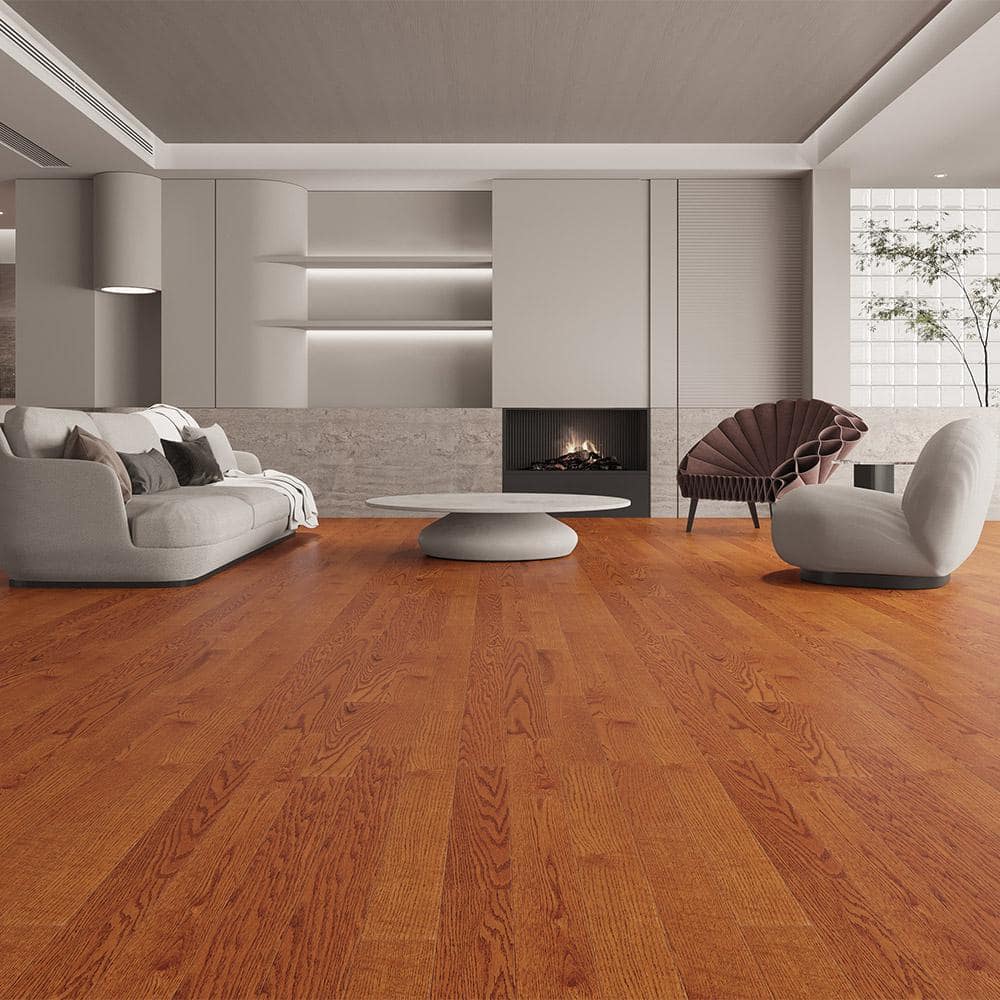 Selkirk Cambria Oak 3/8 in. T x 3-1/2 in. W Click Lock Smooth Engineered Hardwood Flooring (27.89 sq.ft./case)