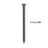 CAMO #10 2-1/2 in. Dark Gray Star Drive Trim-Head Composite Deck Screw (350-Count)