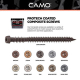 CAMO #10 2-1/2 in. Dark Brown Star Drive Trim-Head Composite Deck Screw (1750-Count)