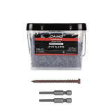 CAMO #10 2-1/2 in. Dark Brown Star Drive Trim-Head Composite Deck Screw (1750-Count)