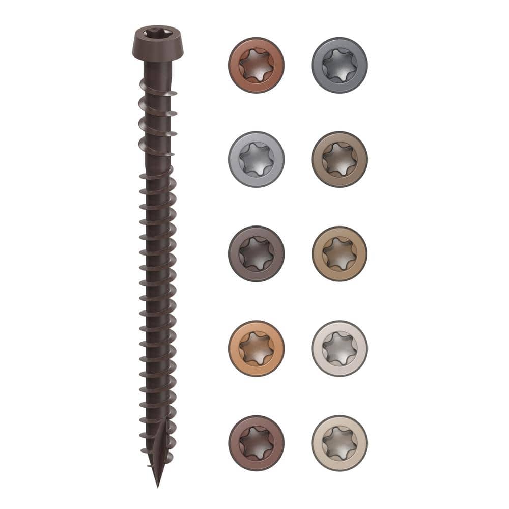 CAMO #10 2-1/2 in. Dark Brown Star Drive Trim-Head Composite Deck Screw (1750-Count)