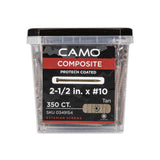 CAMO #10 2-1/2 in. Tan Star Drive Trim-Head Composite Deck Screw (350-Count)