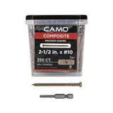 CAMO #10 2-1/2 in. Tan Star Drive Trim-Head Composite Deck Screw (350-Count)