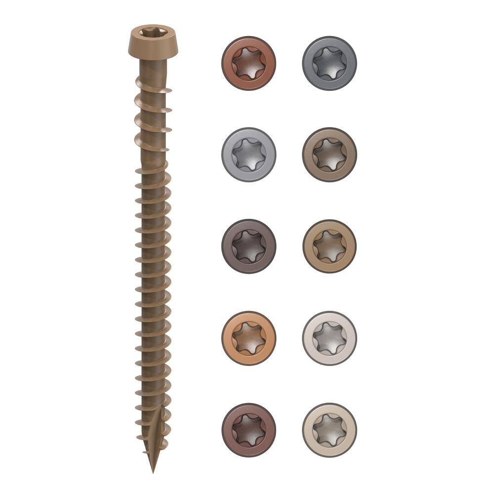 CAMO #10 2-1/2 in. Tan Star Drive Trim-Head Composite Deck Screw (350-Count)