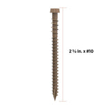 CAMO #10 2-1/2 in. Tan Star Drive Trim-Head Composite Deck Screw (350-Count)